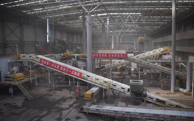 “北京市核心区及朝阳区装修垃圾收运处一体化示范项目”场房。新京报记者 李木易 摄