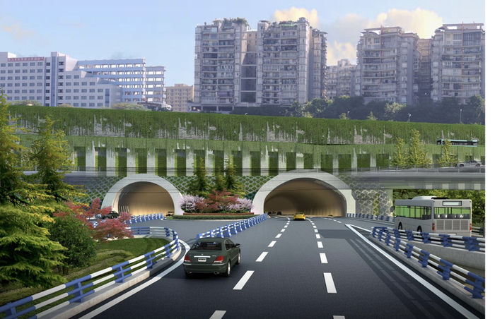 甘悦大道渝北段项目效果图