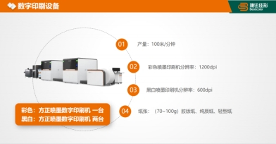 　　▲捷迅佳彩喷墨印刷设备