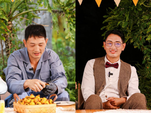 　　果农杜礼才换装前后对比