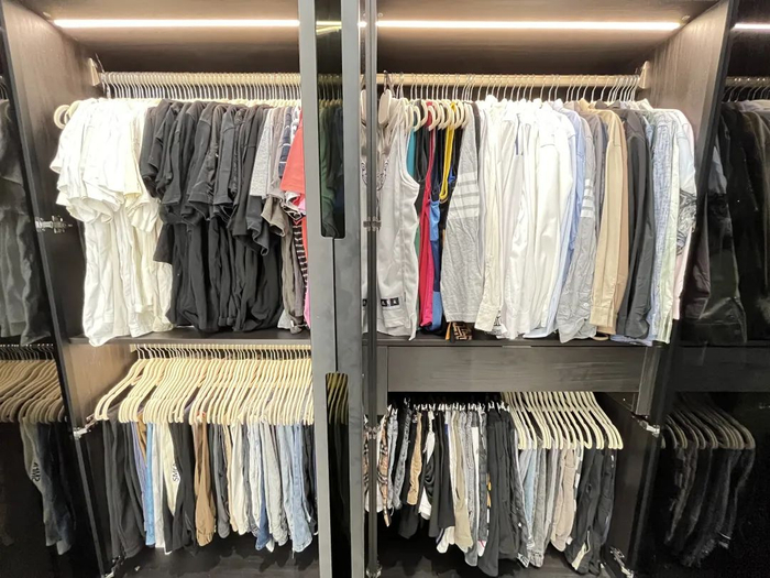 整理完毕的衣橱 图源/昕蔓