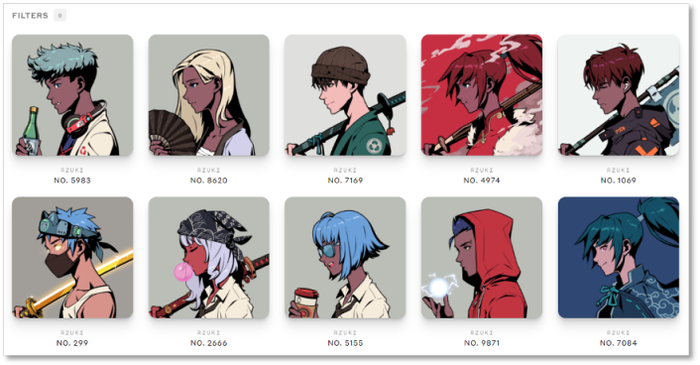 Azuki 系列的画风