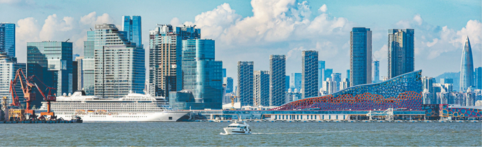 前海合作区规划建设海洋新兴产业核心。深圳特区报记者 何龙 摄