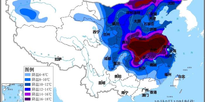 中央气象台发布下半年首个寒潮预警，强冷空气将击退南方大范围高温天气手机新浪网 3501