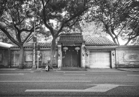 　　灵境胡同41号院前。蒋晨明 摄