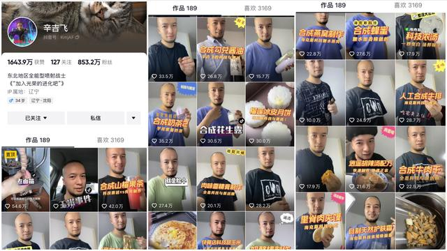 辛吉飞发布的一些视频内容。 短视频平台截图