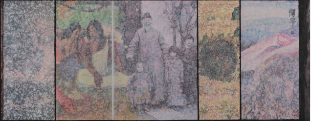 　　我们从这里来? 144.6x366.5cm 纸本设色 2019