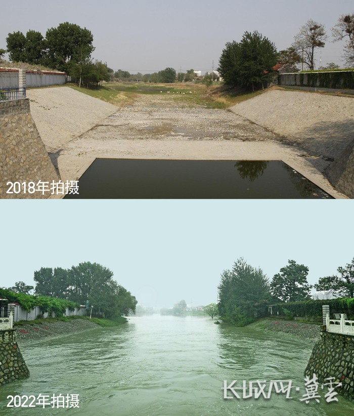 捷地减河的变化。王剑江 摄