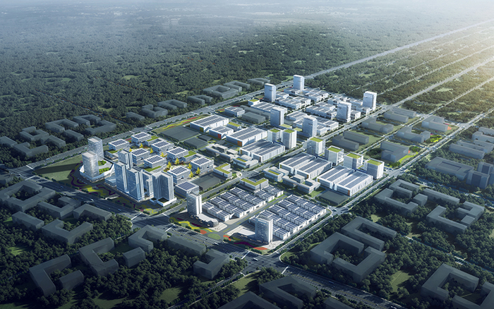 中国（蚌埠）传感谷效果图。（蚌埠经开区管委会   供图）