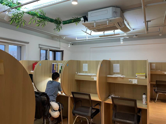 自习室内景 图片来源：实习生 李宇彤 摄