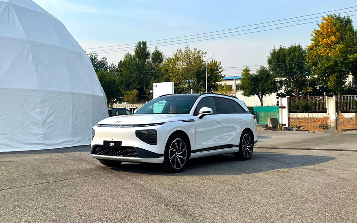 小鹏G9外观 摄/新京报贝壳财经记者 白昊天