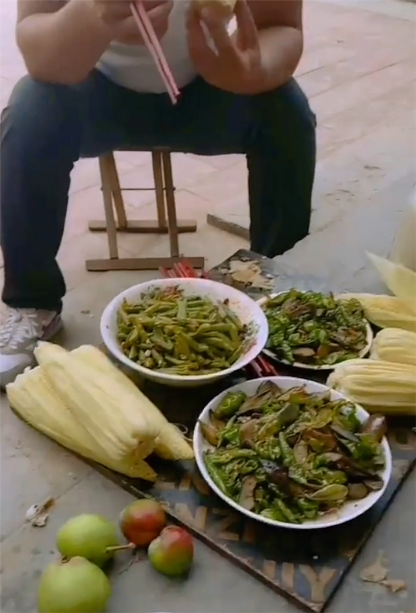 但这些视频连在一起，便有了生活的韵律——琐碎、朴实、简单，这大概就是&nbsp;“&nbsp;记录&nbsp;”&nbsp;的力量。截图来源：快手&nbsp; @通渭老头，庄稼人 ▼