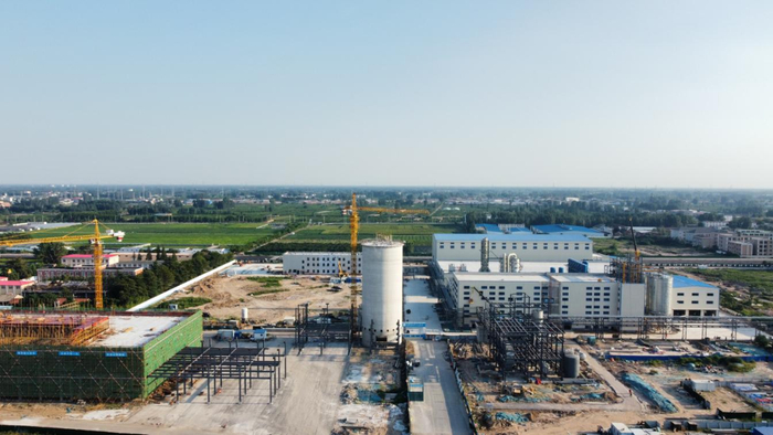 位于河南开封市城乡一体化示范区的益海嘉里（开封）食品工厂项目施工现场。 （资料图片）