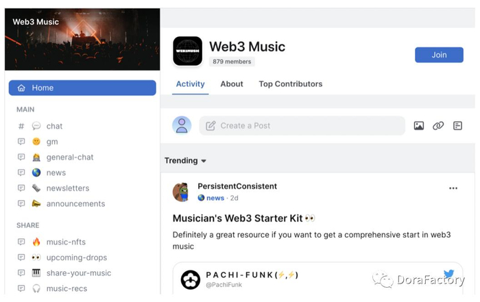 GM.xyz 上的 Web3 音乐社区