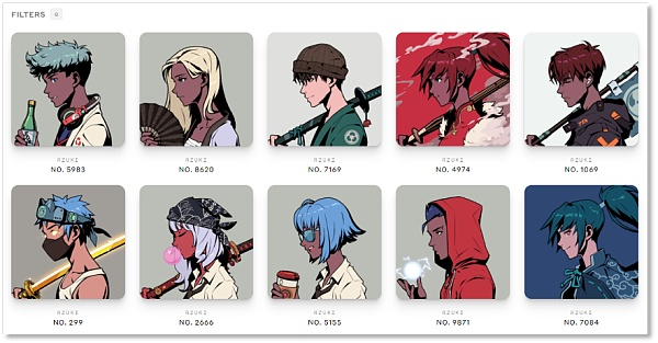 Azuki系列的画风