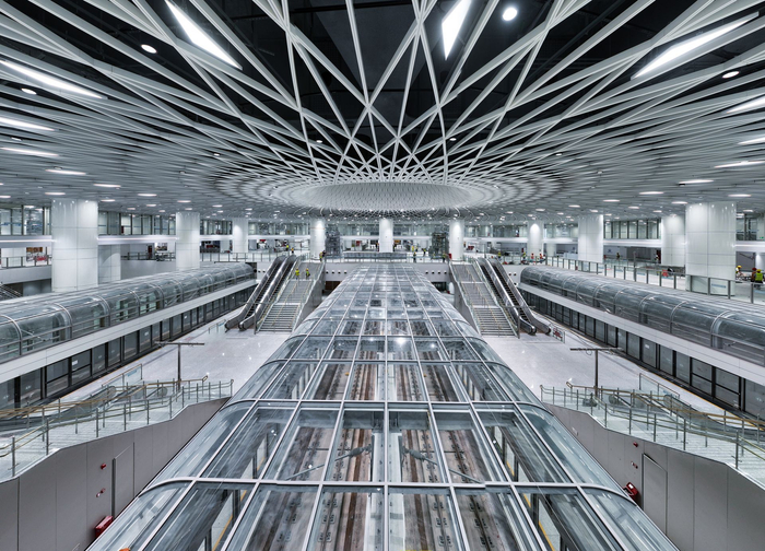 岗厦北枢纽“深圳之眼”设计。受访单位供图