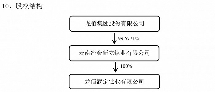 图：武定钛业股权结构，来源：龙佰集团公告 &nbsp; 