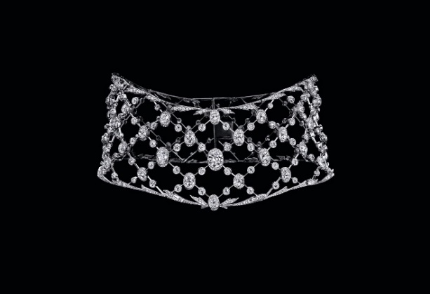 　　古董作品：CHAUMET罗昂贴颈项链，1906年