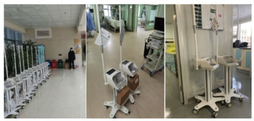 　　图：鱼跃高流量呼吸湿化治疗仪投入三甲医院临床