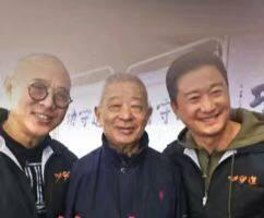 　　吴彬、李连杰、吴京师徒
