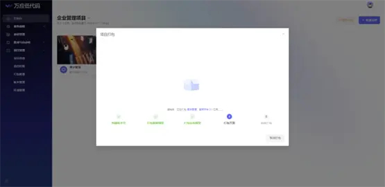 项目打包界面示意二