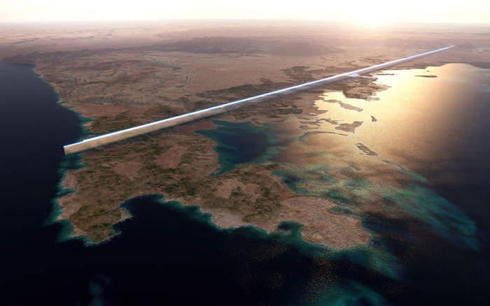 ▲“镜线”视觉效果图。新未来城（Neom）供图