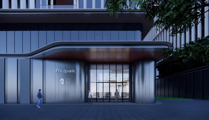 建筑转折处做倒角设计，形成柔和灵动的曲线 ©FTA