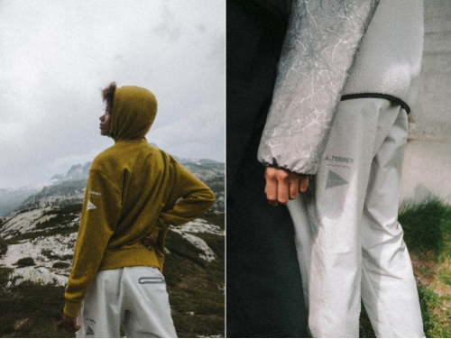 　　TERREX XPLORIC and wander宽松版型印花中性连帽衫和裤装