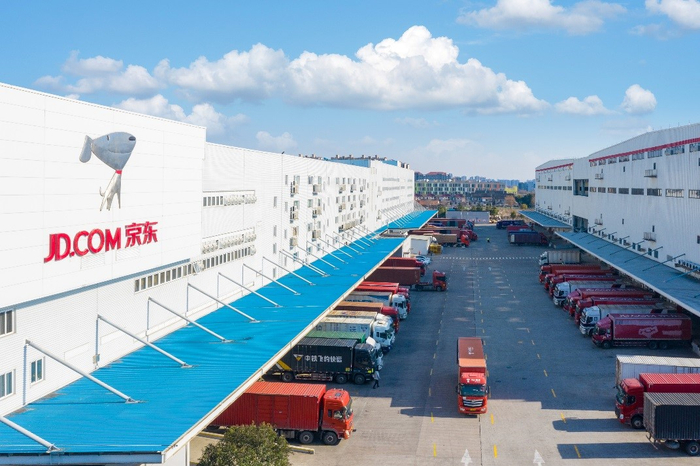 图为京东物流亚洲一号智能产业园