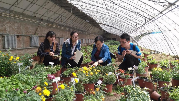 戴教授在给学生讲解