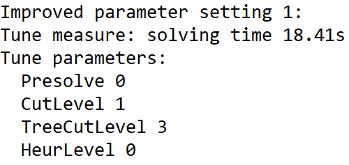 　　参数调优工具针对app1-2这个算例找到的一组改进参数