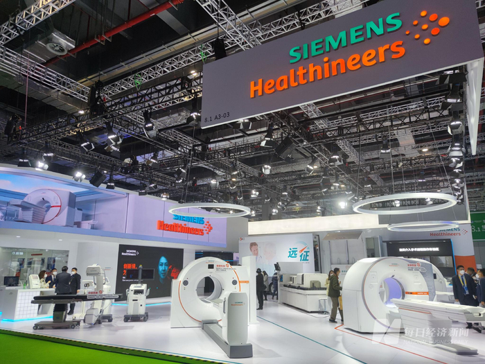 西门子医疗展台 图片来源：每经记者 许立波 摄