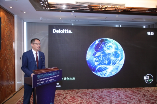 　　▲德勤中国政府及公共服务总监杨传义分析北京“两区”建设优势