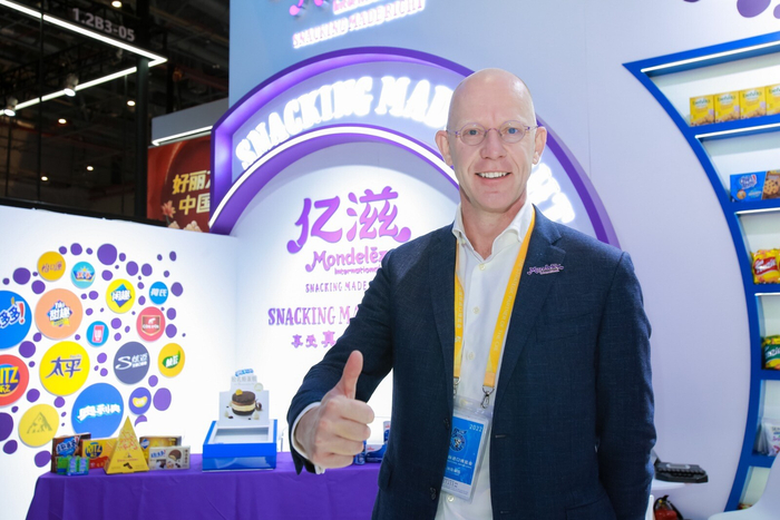 亿滋大中华区总裁范睿思（Joost Vlaanderen）出席现场