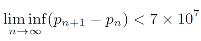 ·张益唐论文中的公式。