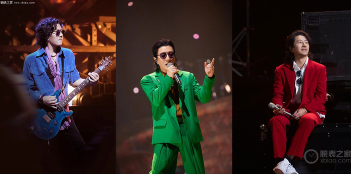 　　舞台上的郑钧曾佩戴过超霸墨黑等欧米茄腕表