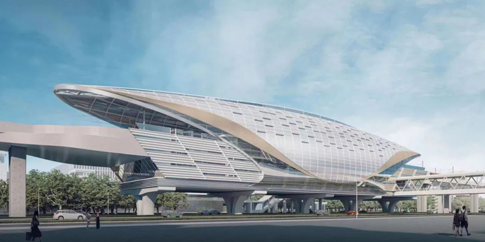 　　眉山北站效果图