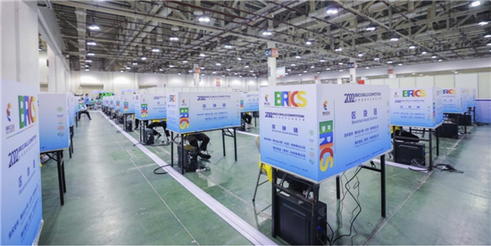 　　区块链赛项比赛现场