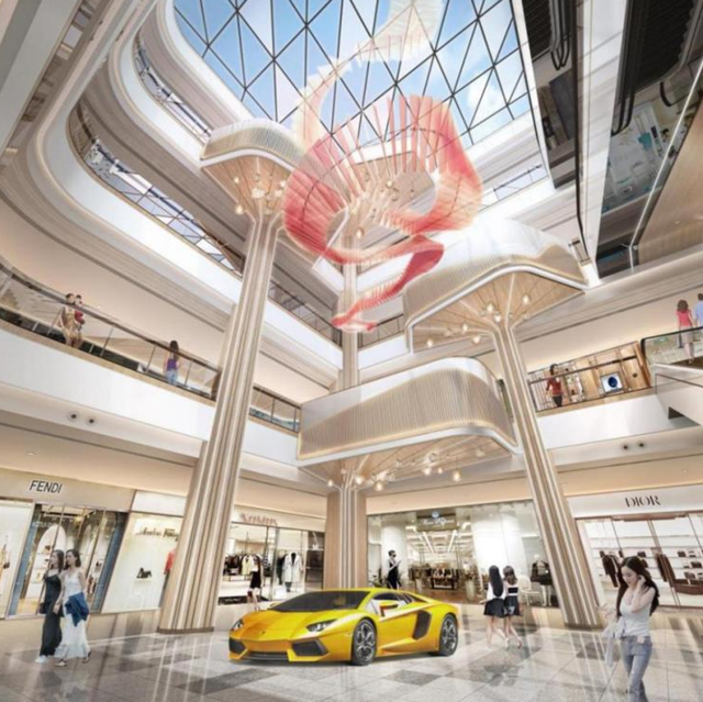 ■主中庭“光影艺谷”效果图