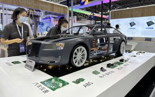 　　图:杰发科技MCU全车方案汽车模型