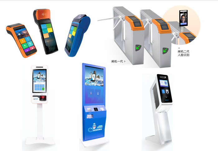 图为票付通自主研发的智能设备