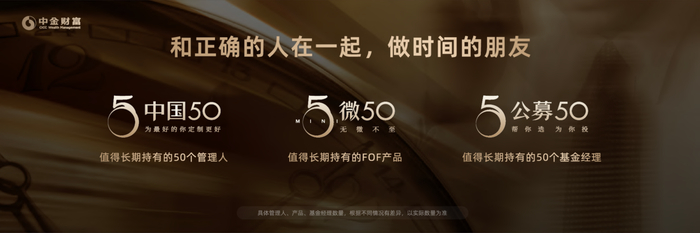 中金财富已形成以“中国50”“微50”“公募50”为代表的买方投顾服务体系