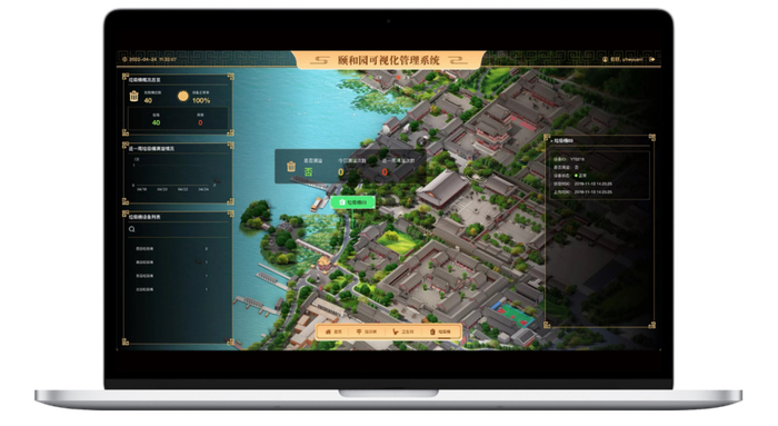 图为颐和园可视化管理系统
