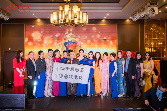 国际名媛慈善联盟健康顾问、著名中医专家陈熊博士送上书法祝福（图/硅谷时报）
