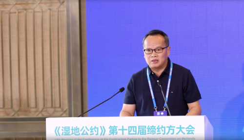 　　国家林业和草原局湿地管理司鲍达明副司长宣布CWC启动