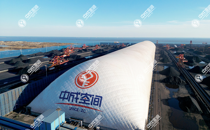 　　▲唐山港京唐港区气膜外景