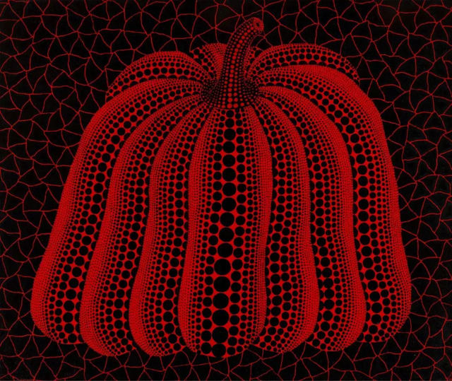 草间弥生《南瓜》（1997年作）（图源：佳士得香港2022秋拍）