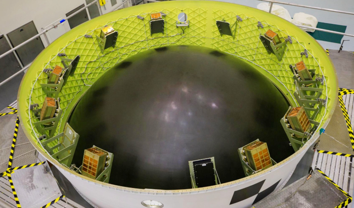 本次发射任务的立方卫星   图片来源：NASA