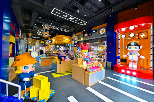 　　位于北京环球影城的泡泡玛特全球概念店