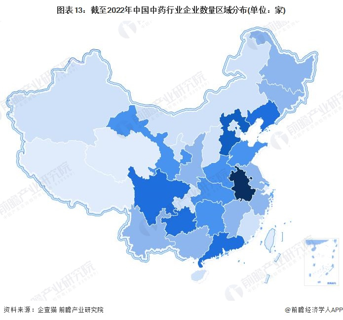 注：颜色越深代表企业数量越多;数据截至2022年9月27日。